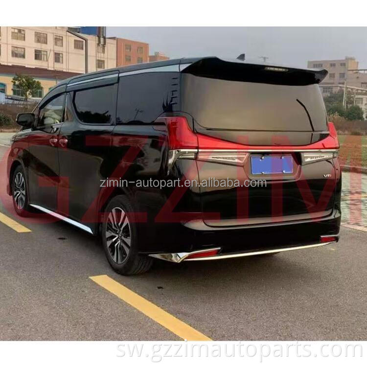 Mbele mpya ya kuwasili na taa ya nyuma ya bumper iliyosanikishwa kit kit cha mwili kinachofaa kwa alphard 2016+ hadi LX LM hadi